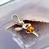 pendentif en argent fée boule ambre argent 925 millième (22 ct) 1,42g