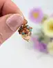 pendentif gland serti de pierres de couleur or 750 millième (18 ct) 1,76g
