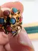 pendentif gland serti de pierres de couleur or 750 millième (18 ct) 1,76g