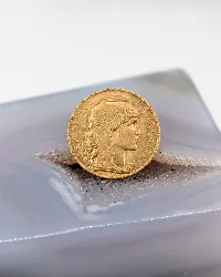 pièce 20 francs or coq marianne 1909 or 900/1000 6,45g