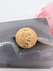 pièce d'or 20 francs marianne et coq 1913 or 916 millième (22 ct) 6,45g