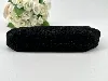 pochette longchamp en toile et cuir noir
