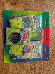 pokémon - blister amélioré de 2 boosters (2 boosters et 3 cartes promo brillantes) du jcc pokémon