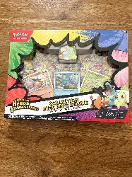 pokémon me02.5 héros transcendants - coffret collection pin's deluxe premiers partenaires