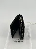 portefeuille coach à bouton pression en cuir noir