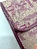 portefeuille lancaster en cuir beige et violet