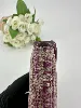 portefeuille lancaster en cuir beige et violet