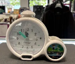 réveil enfant educatif kid sleep jour/nuit 3 alarmes au choix - mixte fille et garcon - secteur ou à piles - clock - gris