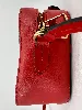 sac à main louis vuitton saintonge en toile monogram et cuir rouge avec bandoulière