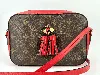 sac à main louis vuitton saintonge en toile monogram et cuir rouge avec bandoulière