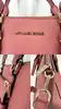 sac à main michael kors ciara en cuir saffiano rose avec bandoulière amovible et réglable