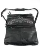 sac bandoulière zadig et voltaire rock en cuir noir souple avec ailes cloutées