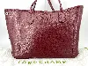 sac cabas longchamp roseau en cuir bordeaux