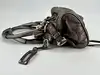 sac chloé paddington en cuir couleur métallisé bronze avec détails argentés