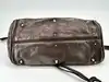 sac chloé paddington en cuir couleur métallisé bronze avec détails argentés