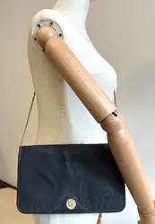 sac dior vintage en toile noir à motif nid d'abeille