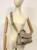 sac polène mokki mini en cuir taupe à bandoulière réglable entre 89-116 cm