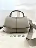 sac polène mokki mini en cuir taupe à bandoulière réglable entre 89-116 cm