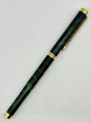 stylo plume lancel vintage vert et noir