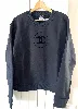 sweat chanel logo cc en molleton de coton noir