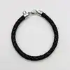 thomas sabo bracelet en cuir tressé marron argent 925 millième (22 ct) 7,35g