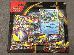 tripack pokémon méga-evolution me1 - illustration akwakwak - trois booster
