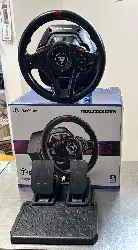volant thrustmaster t128 - ensemble volant et pédales de course hautes performances avec retour de force pour pc, ps4, ps5 et ps5 
