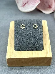 33201 boucles d'oreille puces éoile de david