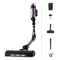 aspirateur balai rowenta x-force flex 9.60 rh2039wo sans fil noir et violet