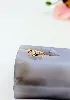 bague 2 or motif plumes or 750 millième (18 ct) 1,10g