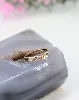 bague 2 ors centrée d'un diamant d'environ 0,10ct or 750 millième (18 ct) 2,14g