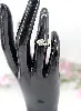 bague 2 ors motif rubans croisés centré d'un oxyde or 375 millième (9 ct) 1,31g