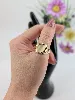 bague chevalière or forme rectangulaire or 750 millième (18 ct) 2,80g