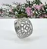 bague en argent avec oxydes de zirconium motifs t55 argent 925 millième (22 ct) 4,90g