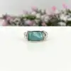 bague en argent larimar t56 argent 925 millième (22 ct) 7,41g