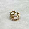 bague ouverte avec motif
