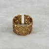 bague ouverte avec motif
