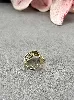 bague ouverte motif feuille de ginkgo en acier doré