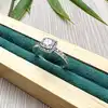 bague pandora halo carré scintillant  argent 925 millième (22 ct) 2,49g