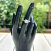 bague pandora halo carré scintillant  argent 925 millième (22 ct) 2,49g