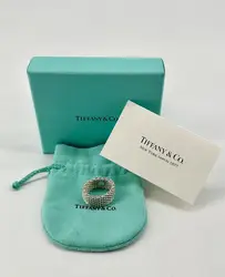 bague souple tiffany & co somerset argent en maille tissée argent 925 millième (22 ct) 8,55g