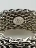 bague souple tiffany & co somerset argent en maille tissée argent 925 millième (22 ct) 8,55g