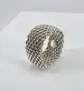 bague souple tiffany & co somerset argent en maille tissée argent 925 millième (22 ct) 8,55g