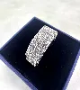 bague swarovski cocktail dextera en cristaux et métal rhodié forme octogonale