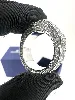 bague swarovski cocktail dextera en cristaux et métal rhodié forme octogonale