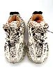 baskets balenciaga modèle track blanc gris et orange