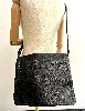 besace longchamp en cuir noir