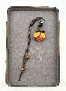 bijoux de sac fleur orange et jaune