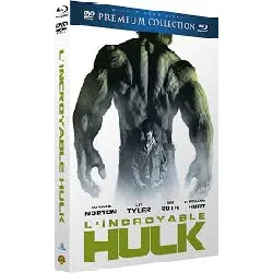 blu-ray l'incroyable hulk - premium collection - combo + dvd