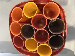 boite tupperware + verres